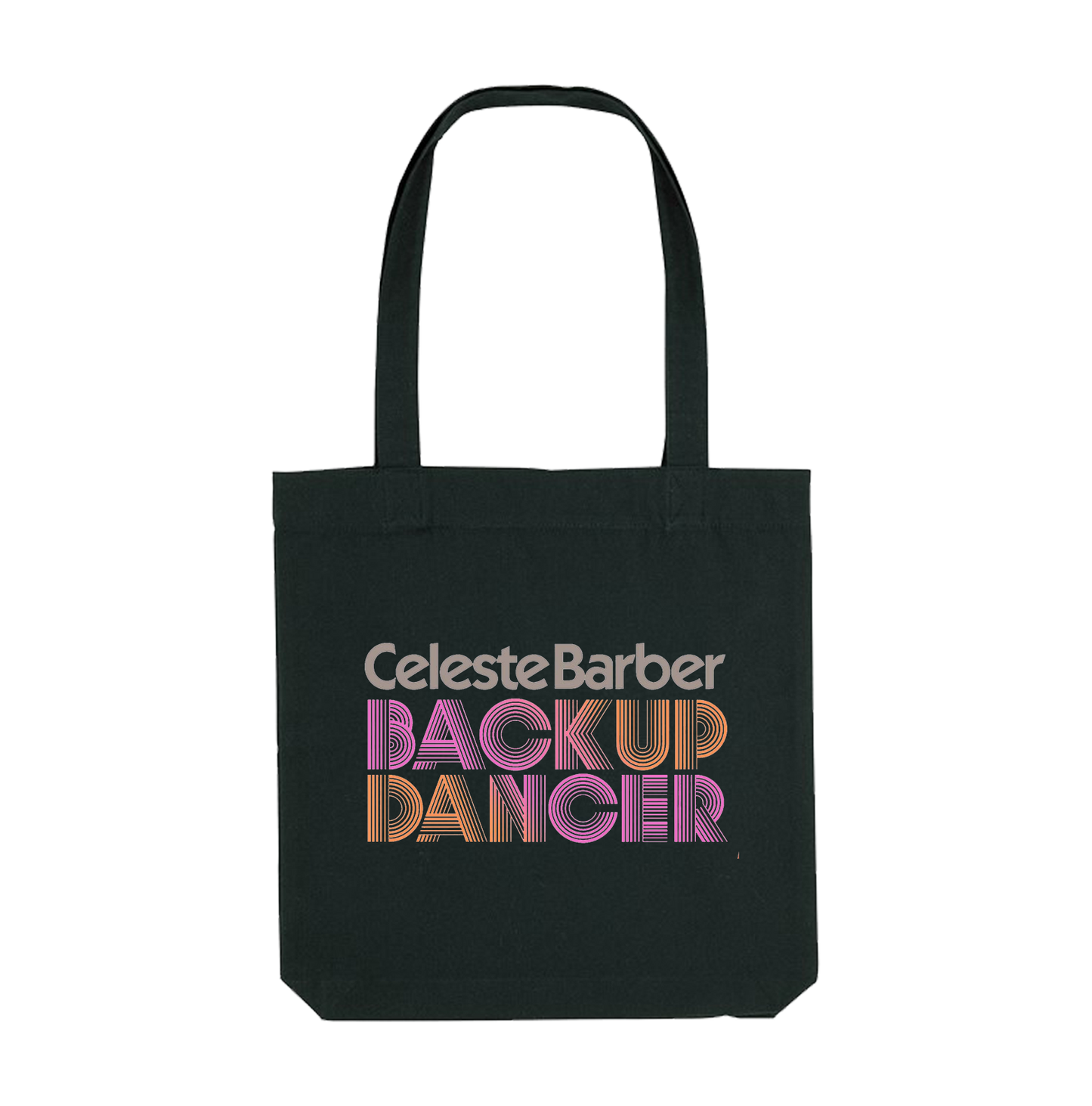 Backup Dancer Tour Sleek Black Tote Bag