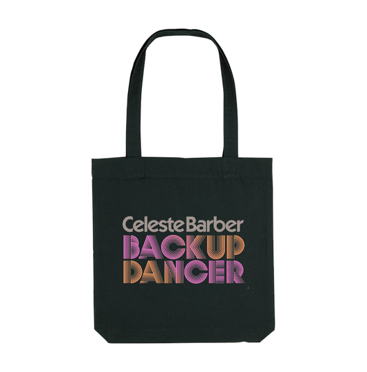 Backup Dancer Tour Sleek Black Tote Bag